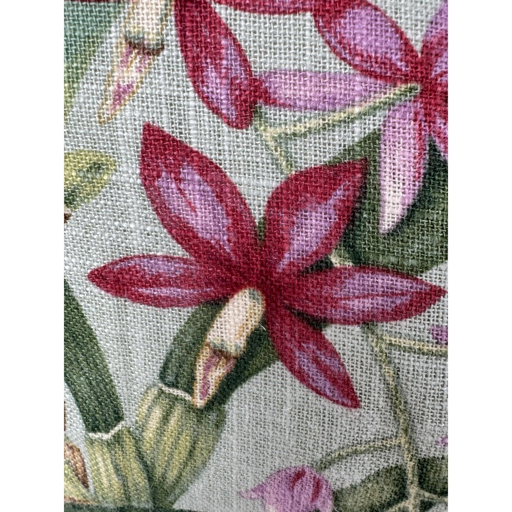 Newport Layton Home Fashions Tropical Orchid Floral Lumbar Pillows Set 2 Beach - Picture 7 of 7